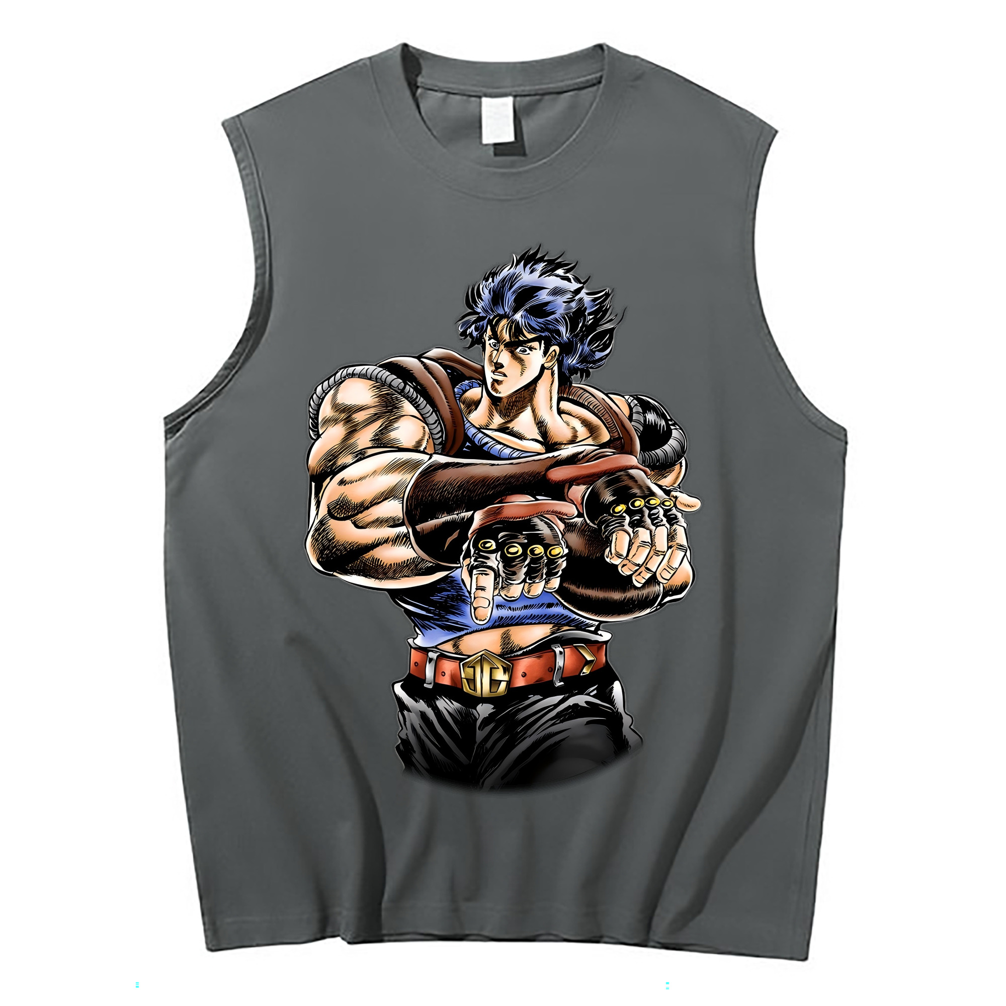 （画像用） ジョジョの奇妙な冒険 /ジョナサン?ジョースター JoJo's Bizarre Adventure Jonathan Joestar コットン100％タンクトップ（フロントプリント）